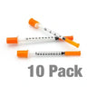 Jeringas de insulina 31G · 1 cc · 5/16" (pack de 10)