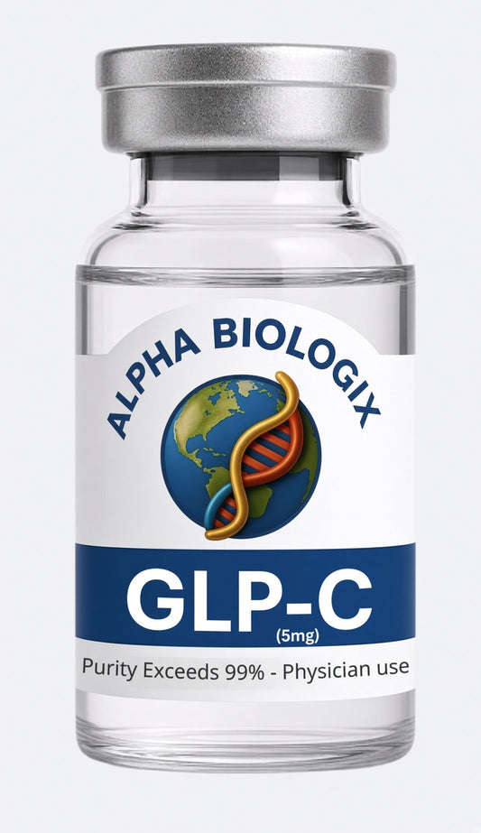 Vial de GLP-C Cagrilintida 5 mg de Alpha Biologix, pureza superior al 99%